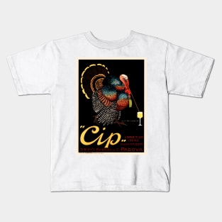 Turkey CIP THE PERFECT APERITIF Padova Italy Vintage Alcohol Art Deco Poster Kids T-Shirt